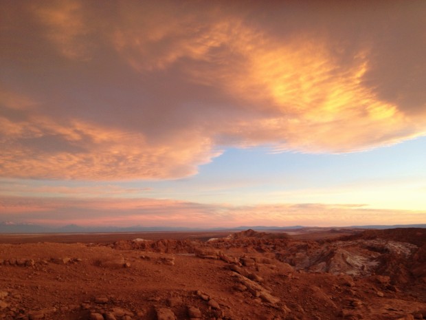 Sunset over Valle de la Muerte