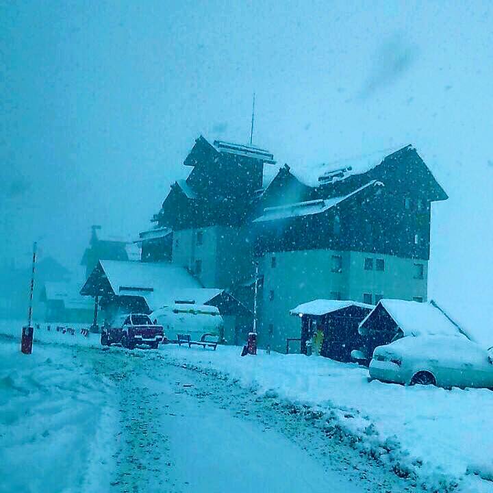 Snowing today at Valle Nevado Ski Resort, Chile. // photo: Valle Nevado Ski Resort