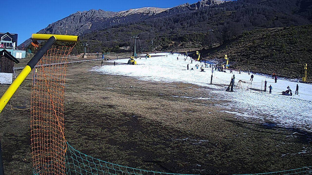 Some artificial snow on the base.