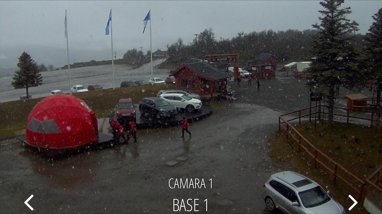 Chapelco, as the storm approached.