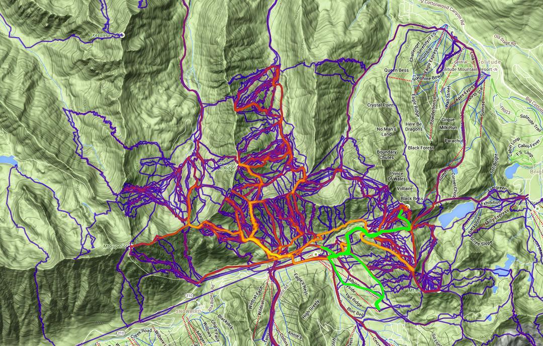 Aaron's first three month's map