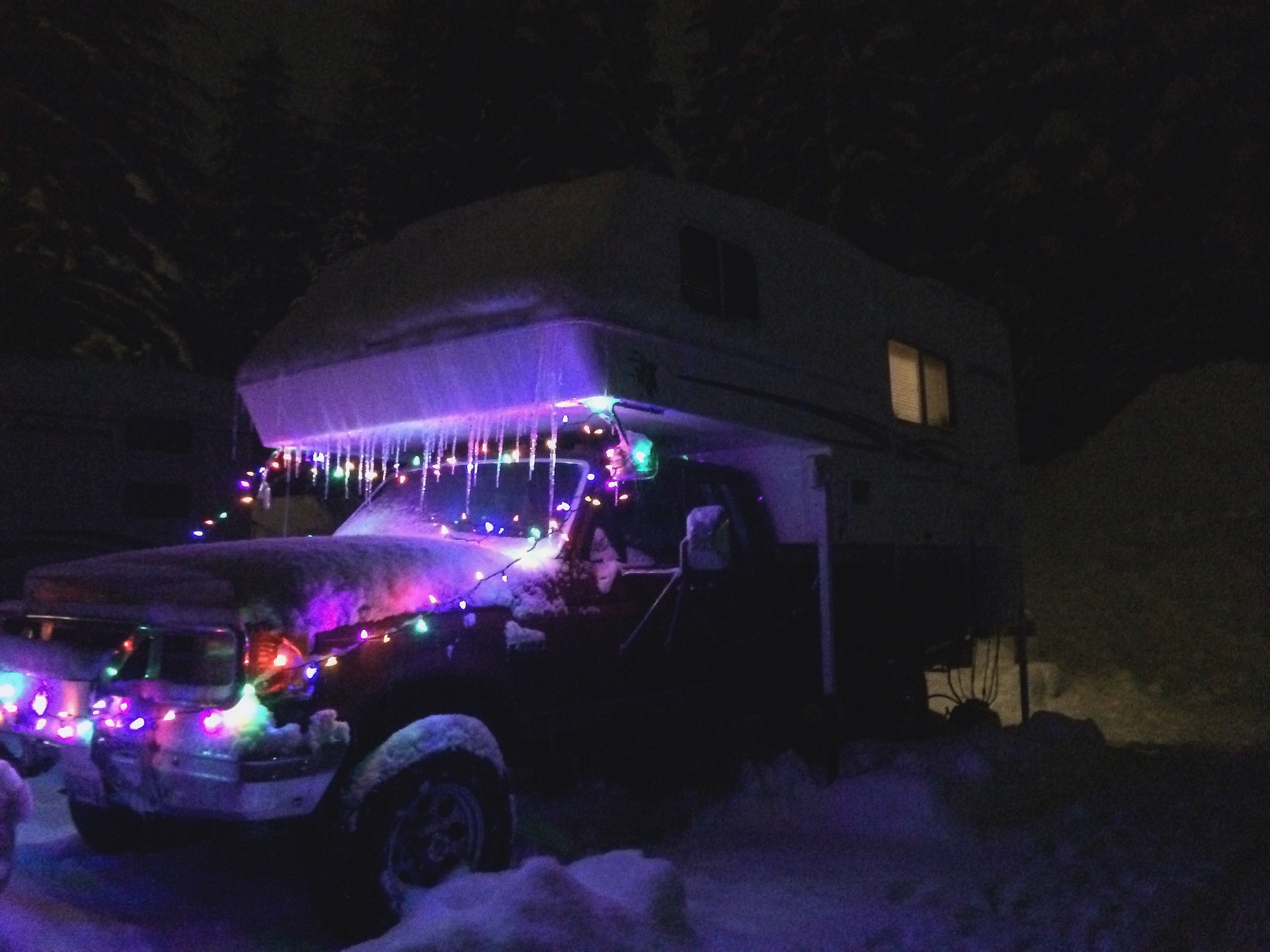 Christmas spirit isn't lacking in B-Lot! PC: Crystal Mountain 