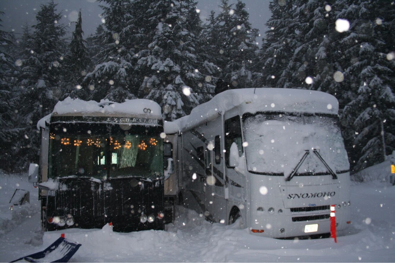 A snowy evening in B-Lot! PC: Cheryl Kochevar