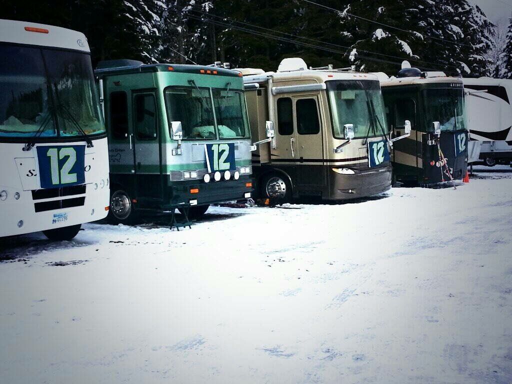 B-Lot community showing their Seahawk pride! PC: Cate Farrell 