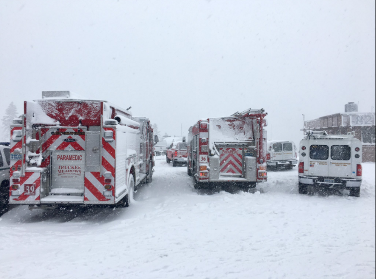 Mt. Rose in Lake Tahoe, NV yesterday. image: Washoe County Sheriff Office