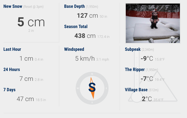 Revy conditions dec. 2 2016