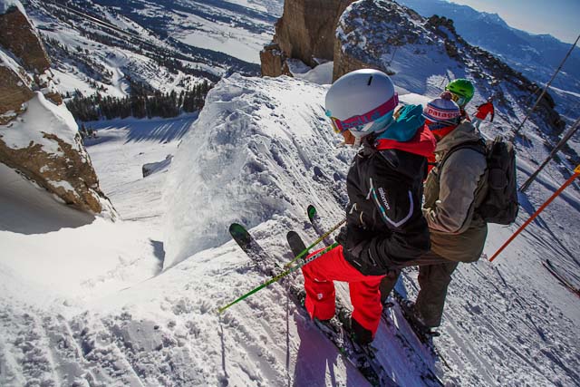 Corbet's Couloir - Jackson Hole Credit: Eric Seymour/JHMR photo