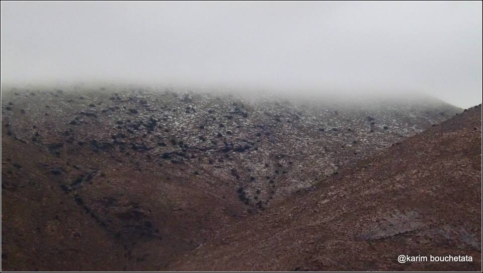 First Sahara Desert Snow In 37 Years // photo: Karim Bouchetata