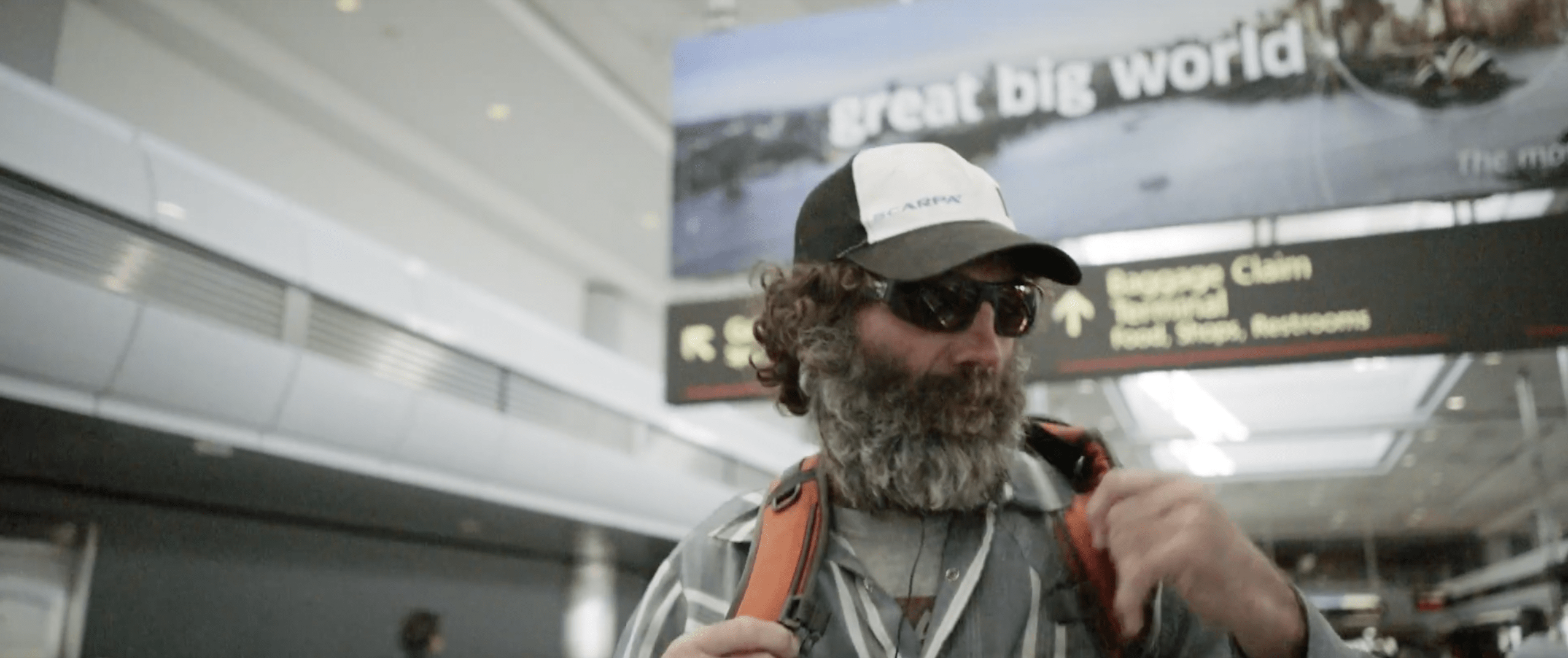 John Shocklee at the airport. 