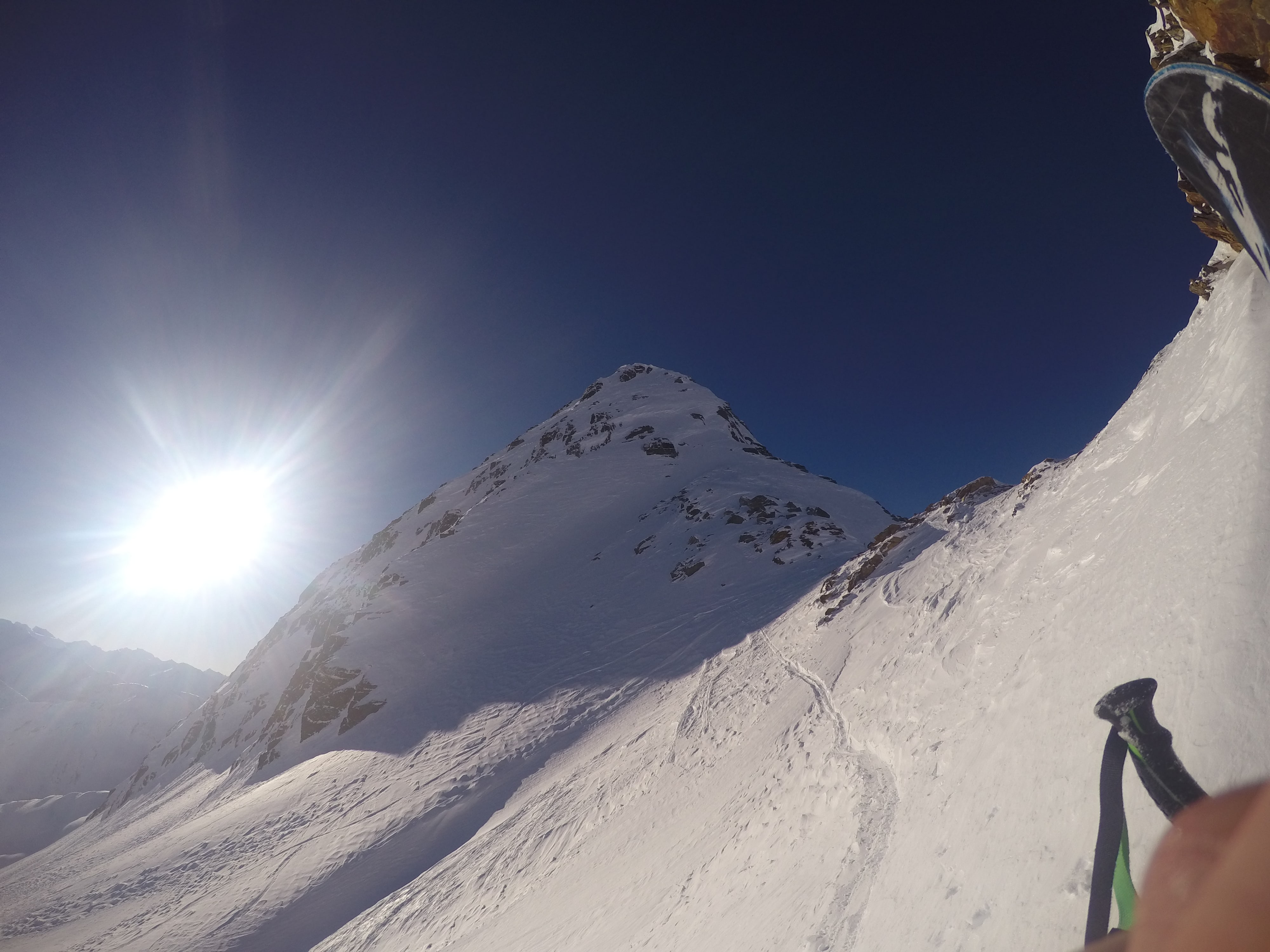 8812 Peak, a short but exposed bootpack off Bruin's Pass, but a gnarly ski down, depending on conditions. Photo: Sergei Poljak Jan. 3, 2017 