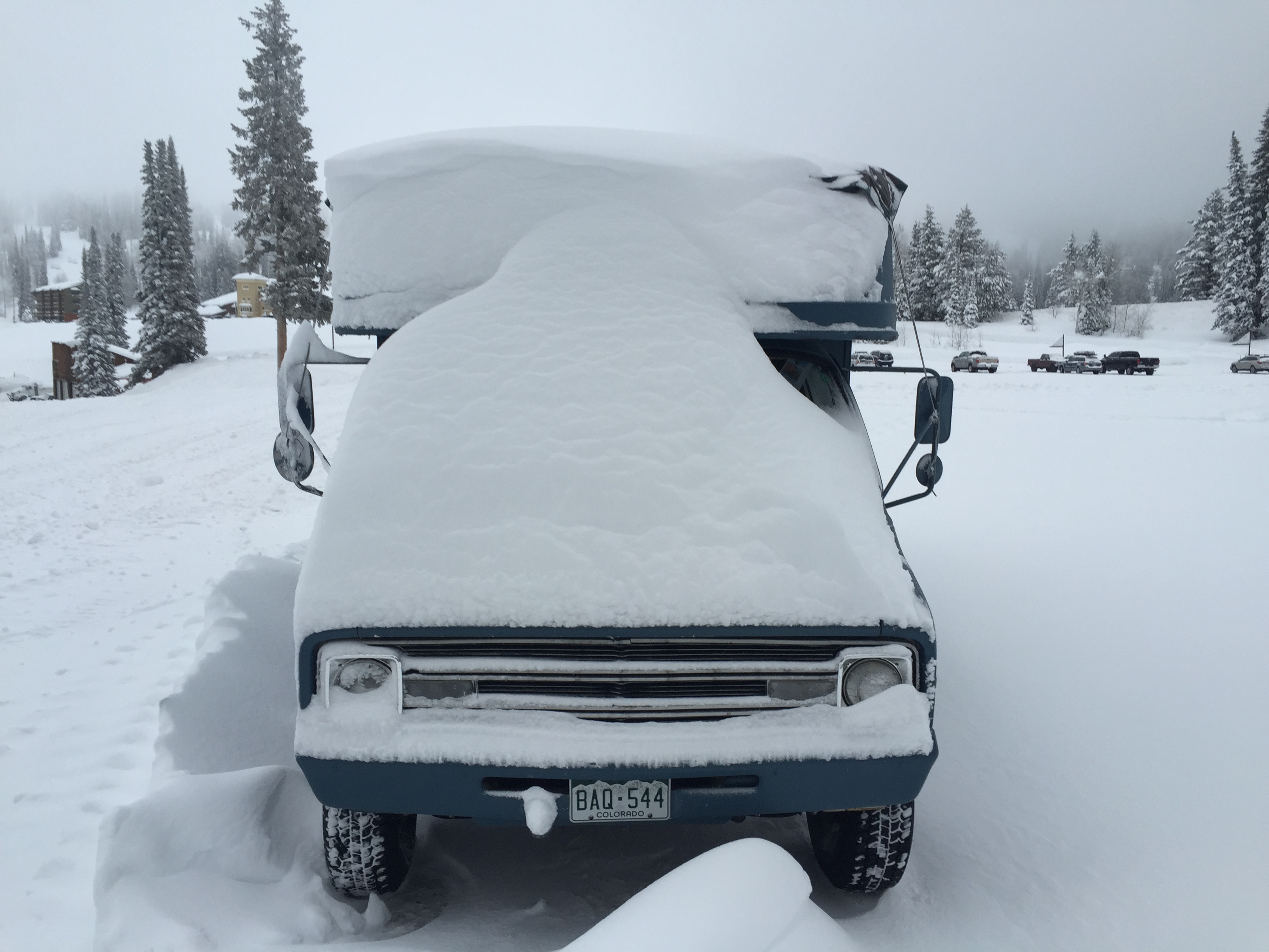 My own personal pow cam, just have to look out the windshield. 