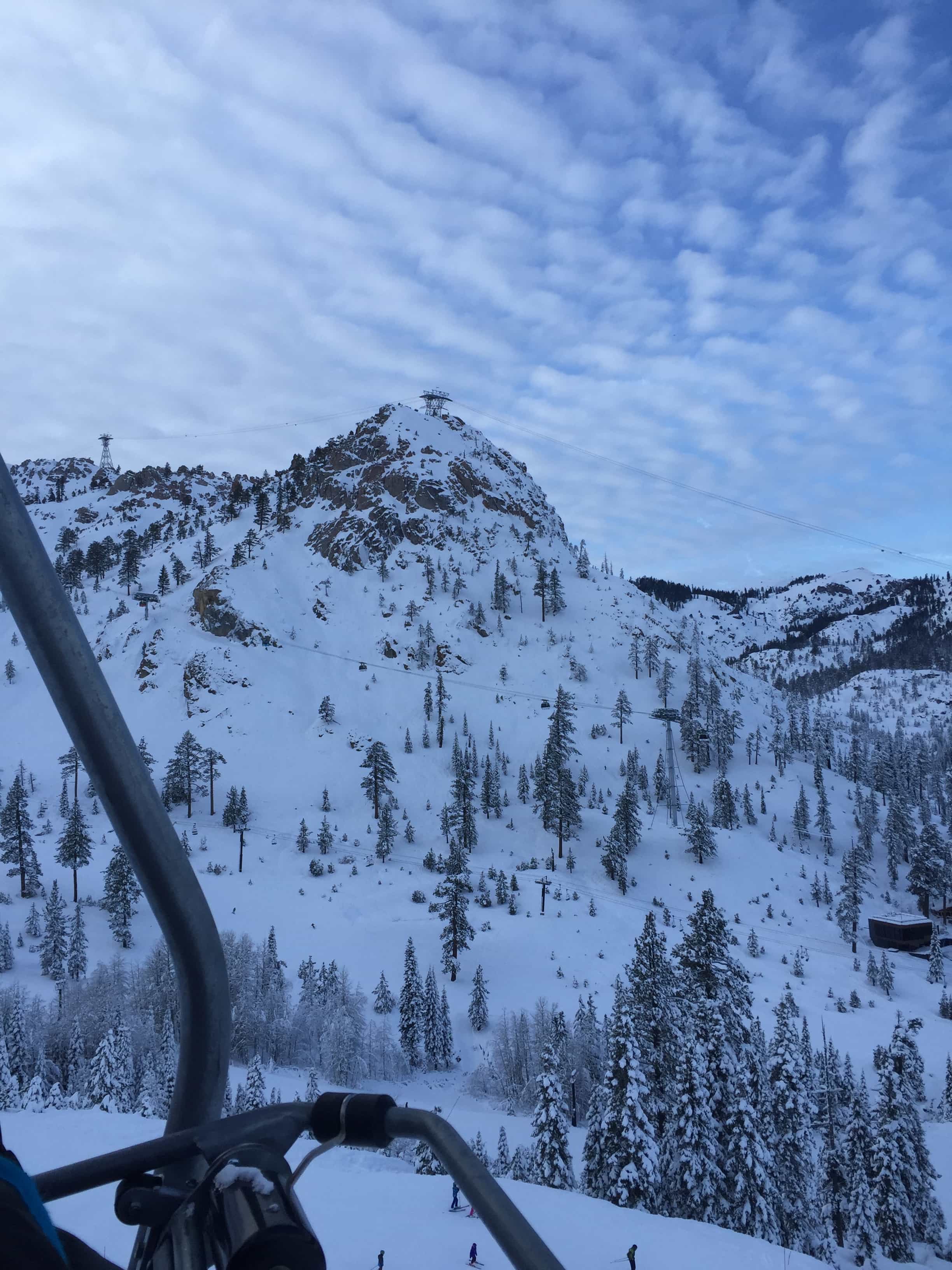 South side of the tram face accessed from Broken Arrow of Big Blue.