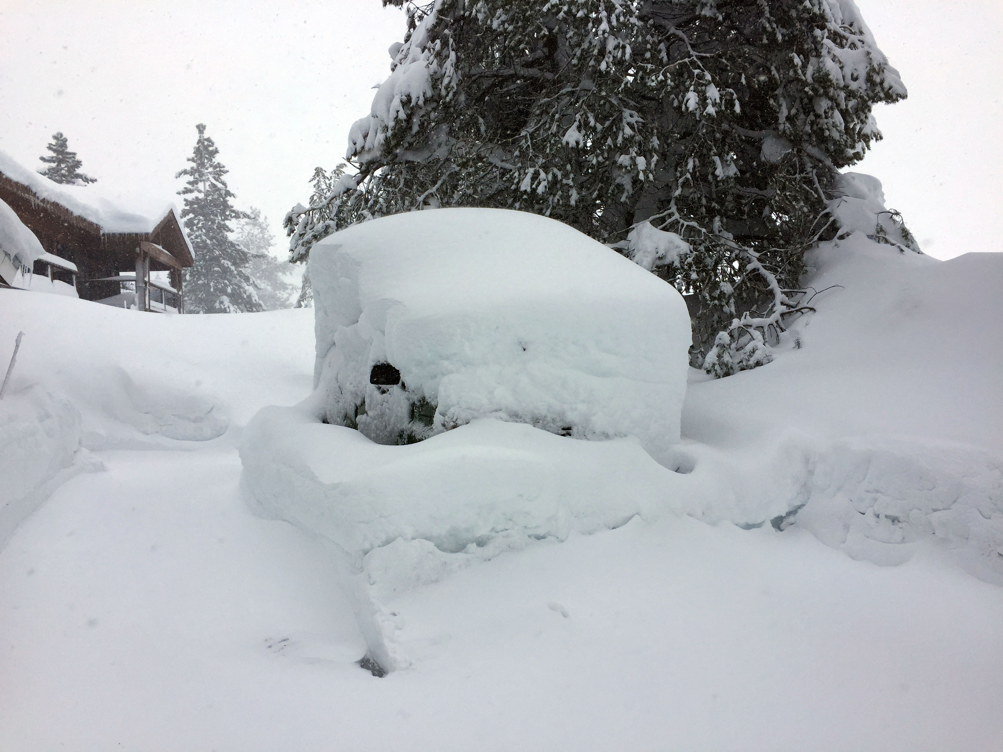 Bubba, Bevan's van + 5 feet for snow