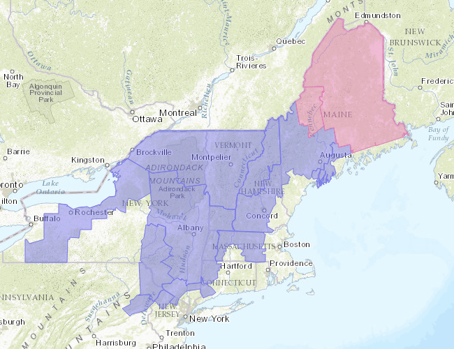 Wintry Weather for much of the Northeast. Source; NOAA