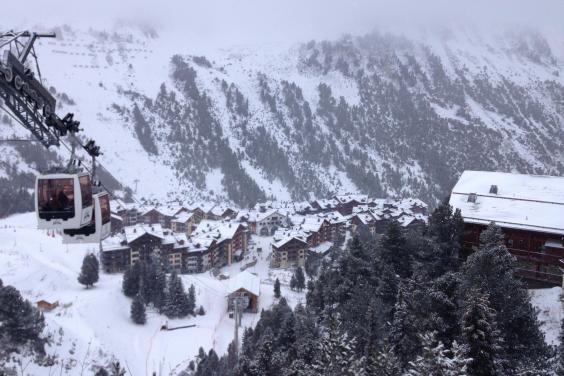 Les Arcs, France got some snow last week. 