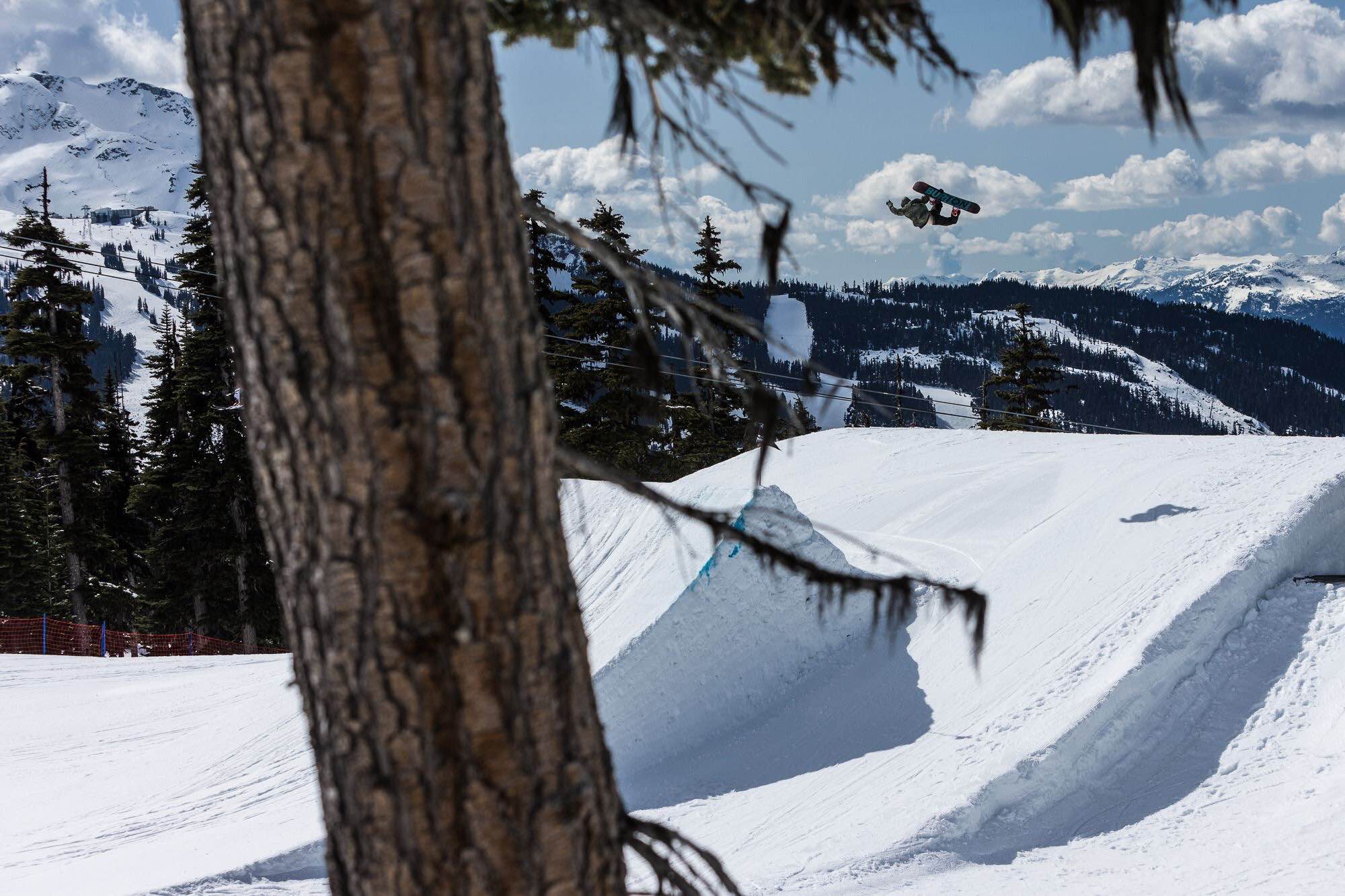 Blackcomb park jump line in perfect form. Source: Whistler Blackcomb Facebook Page