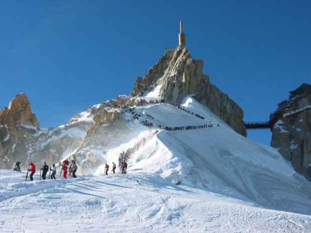 The Aiguille du Midi in Chamonix. Source; Chomonix.