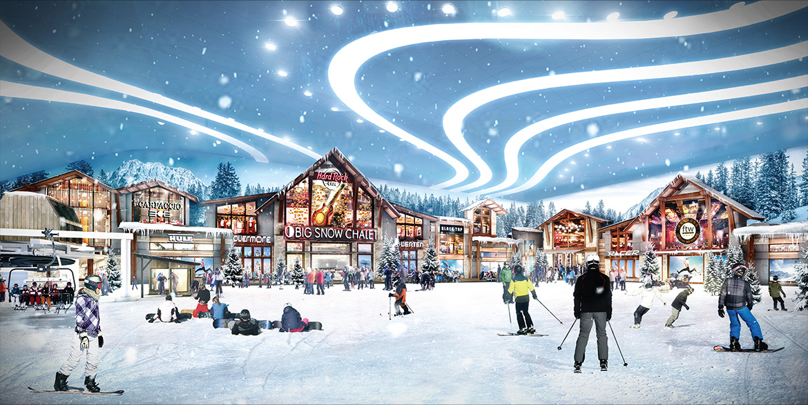 ski resort, indoor ski