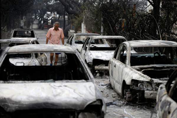 wildfires, greece, Europe 