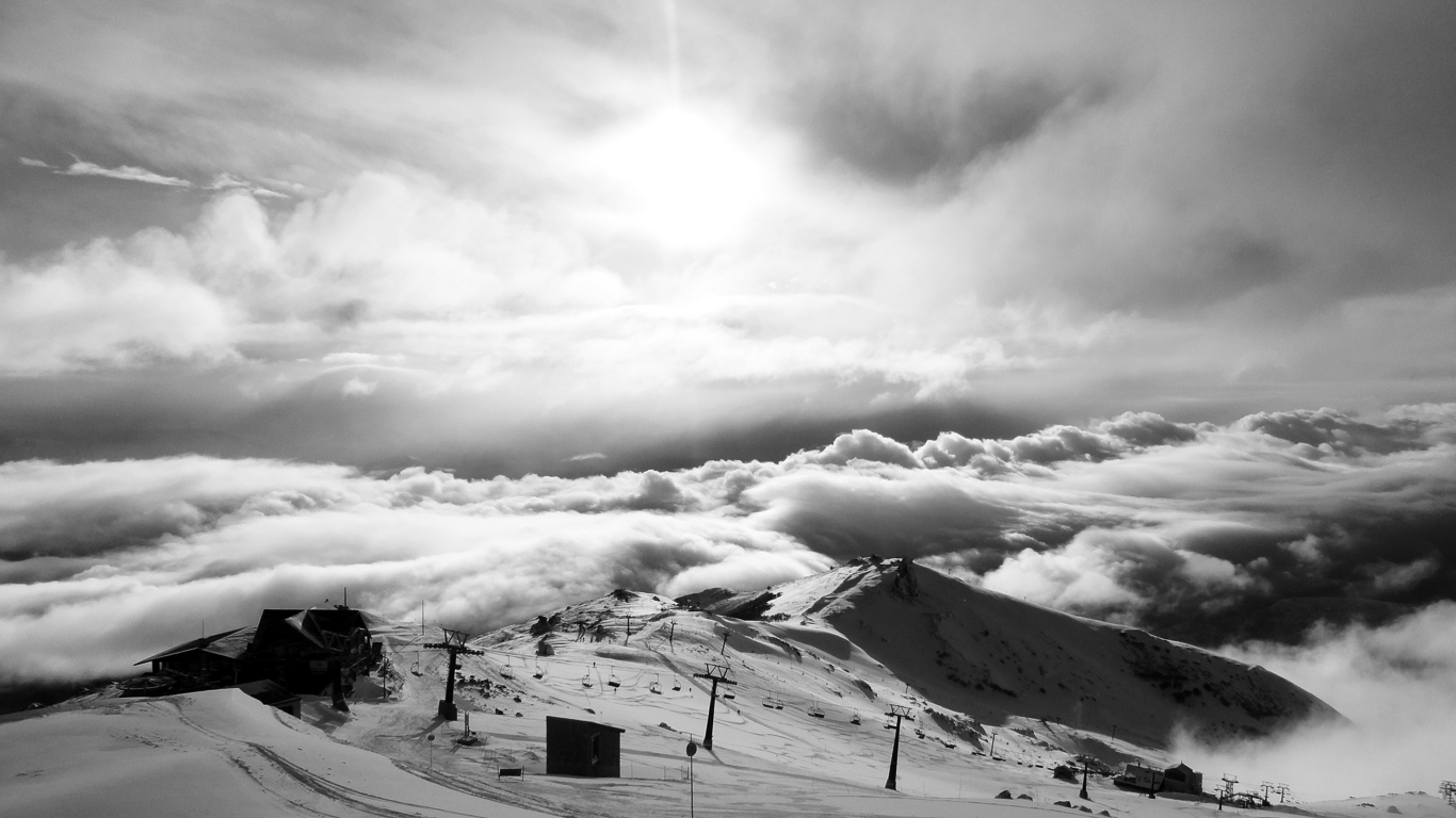 View from top of Bariloch ski resort, South America