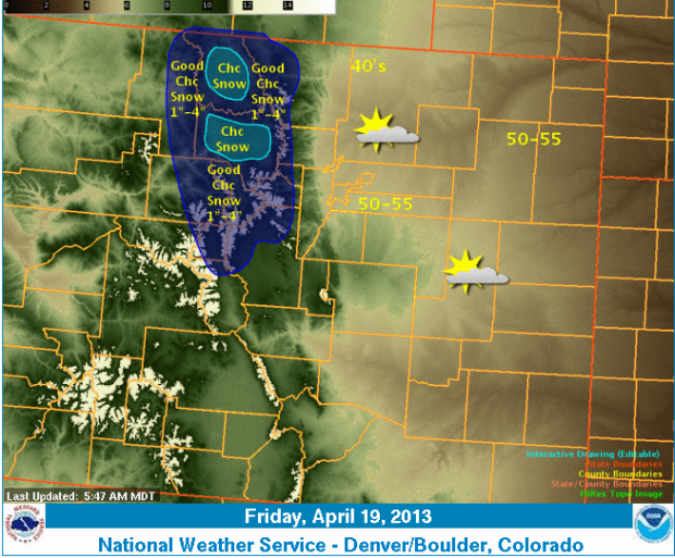 colorado snow forecast