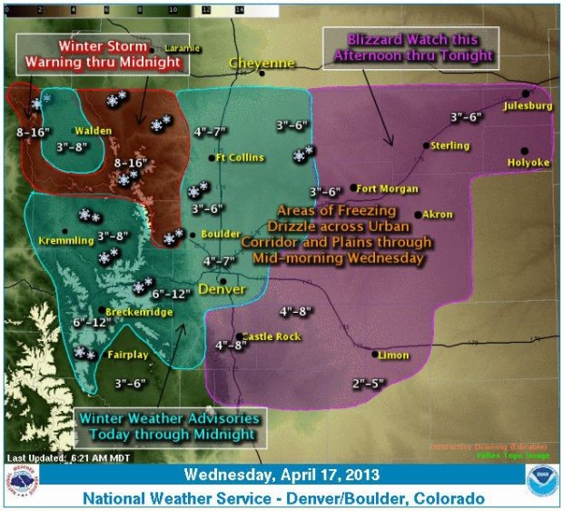 colorado snow forecast