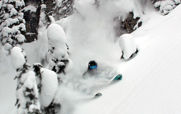 Miles Clark in deep at Revelstoke January 2013. photo: Brian Schott