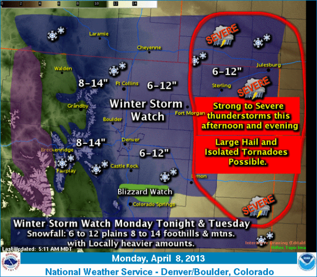 colorado forecast snow