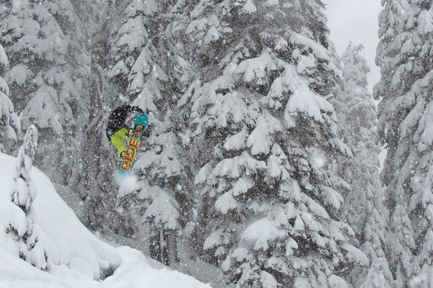 John Shaw getting after it at Alpental today.  photo: Alpental ski resort
