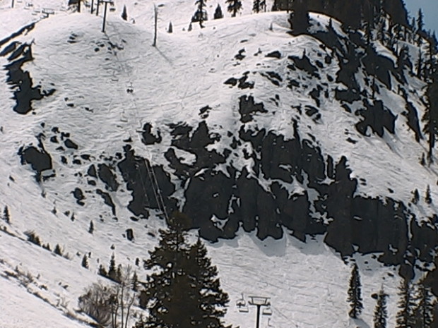 Hard to believe that Ice Fall on the The Fingers was skied on Monday...