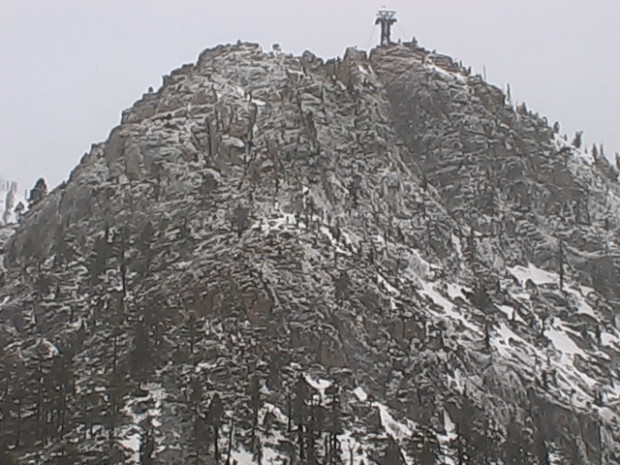 Tram Face at Squaw at 8:30am. Just a dusting