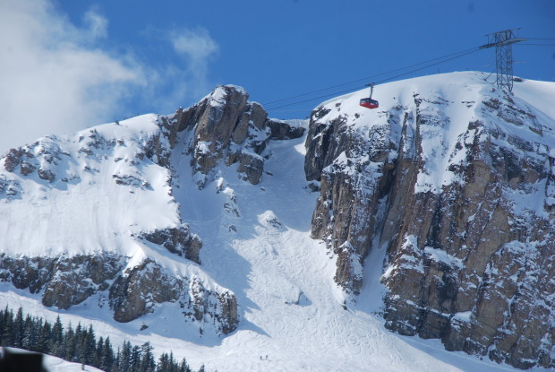 Legendary Corbets Couloir in Jackson Hole, WY