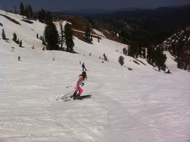 Pink tights and wide open runs