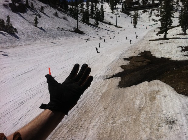 Bottom of the mountain today