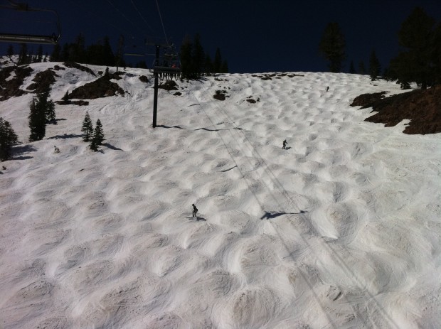 Slushy moguls were $$