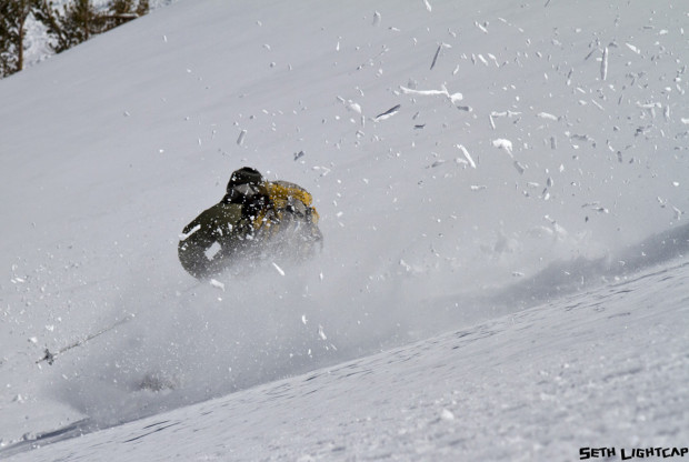 The pow window lasted about 60 hours including the storm day. Toby Schwindt milked the fresh sesh start to finish.