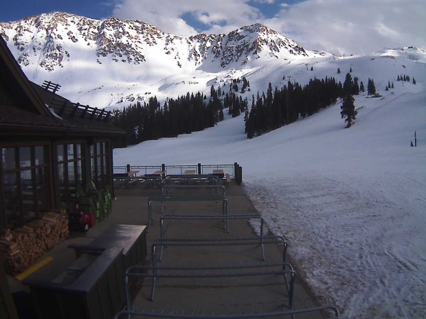 Arapahoe Basin webcam at 7:30pm MST