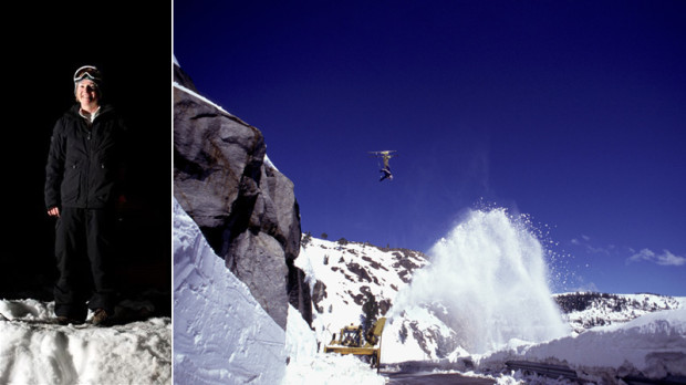 Jamie Burge.  Big Backflip.  Donner Summit, CA