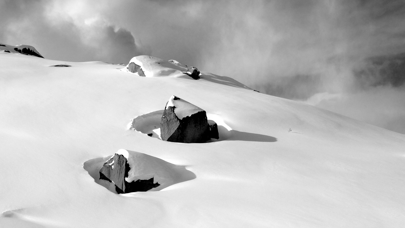 Rock and Snow as seen in Bariloche, AR