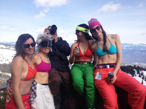 Closing time means bikini time. photo: mtnadvisor.com