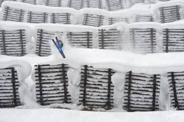 Sean Petit in Hokkaido Japan.  photo:  mattias fredirickson