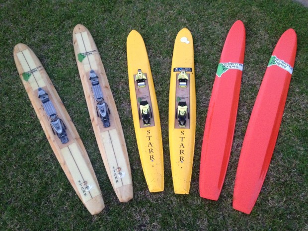 Chuck Patterson’s big wave ski quiver.