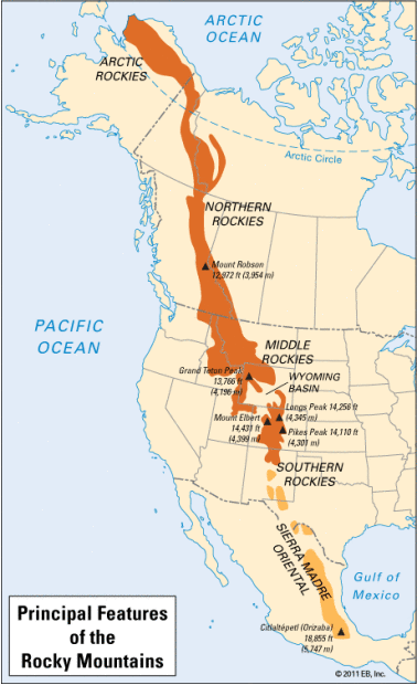 rocky mountain terrain map