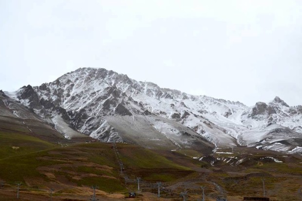 Legendary Eduardos in Las Leñas with a dusting on Saturday