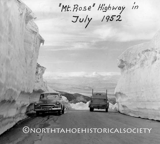 Mount Rose Summit, NV in 1952. Lake Tahoe