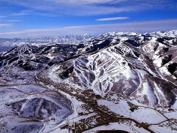 Park City from the air.