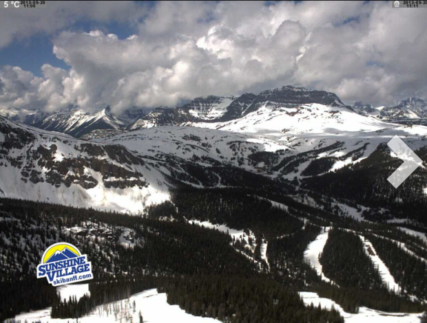 Sunshine Village today at 11am