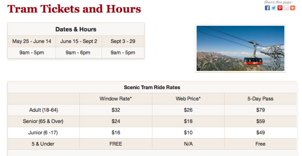 jackson hole tram ticket prices