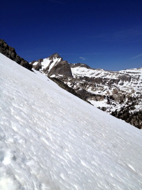 View of Mt Conness from the skin up GPS.