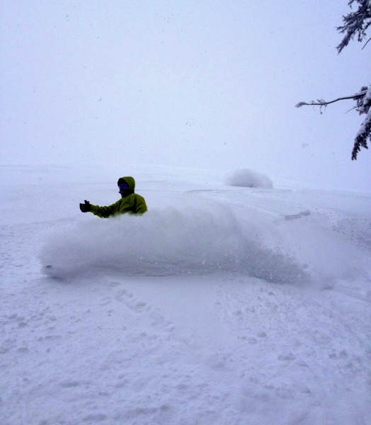 Mt. Bachelor yesterday before it got too deep